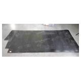 Heavy duty, very thick vinal upholstry material.