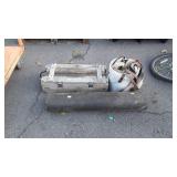 Group lot, bucket of ratchet straps, wooden