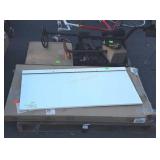 Skid lot, includes white board, metal detector,