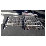 Metal beds, twin size, no rails
