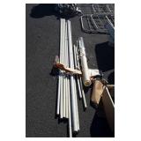 PVC pipe lot, 10 feet long