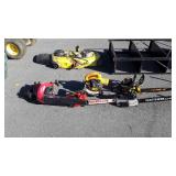 Tools, includes three chainsaws, leaf blower,