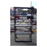 Metal shelving unit, 71" tall