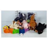 Seven Ty Beanie Babies, includes two Princess