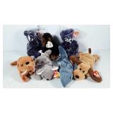 Seven Ty Beanie Babies, includes two Princess