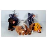 Seven Ty Beanie Babies, includes two Princess