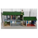 Play House, tin made 5 room home with breezeway