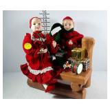 Animated holiday musical statue, working
