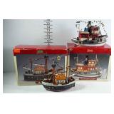 Lemax Village Collectible boats, with boxes,