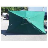 Green patio umbrella, seller code LW