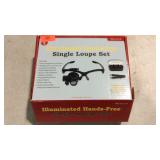 Single loupe set hands free