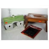 Homegoods lot: Coca-Cola  chalkboard, bird feeder