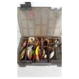 Tackle box full of tackle including several