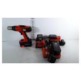 Black & Decker 18v cordless drill with battery,