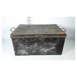 Early tin strong box, NO key