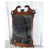 Mirror, Mahogany framed Arched framed wall mirror
