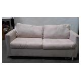 Sleeper Sofa, Microfiber fabric, light tan color,