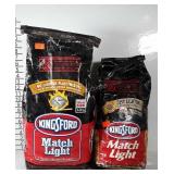 2 unopened bags of Kingsford Matchlight charcoal,