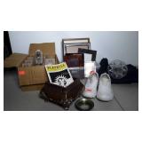 Miscellaneous group with picture frames, epergne