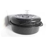 Black speckled roasting pan