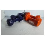 Two sets hand weights 5# & 10#