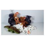 Seven Ty Beanie Babies, includes two Princess