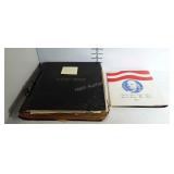 WW II Scrapbook - & Stamp Folder with various
