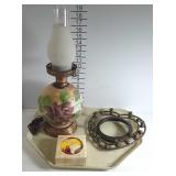 Lamp, Picture frame, & 4 Coaster set