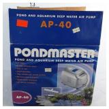 Pondmaster AP-40 water air pump, powers up,