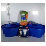 Two cleaning supply buckets, new miceofiber