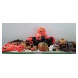 Halloween Decorations, candy pumpkins, wreaths,