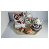 Three teapots, Brie Baker,etc.