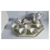 Rose Pattern Tea set- Serving for four with sugar