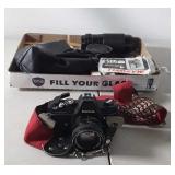 Konica camera, and accessories