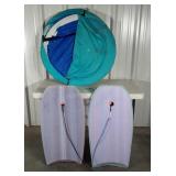 Flotation lot, 2 boogie boards, one other
