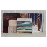 Wall art, two decor stretched canvas prints 30 x