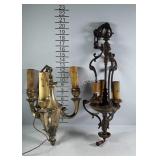 Early metal ceiling light fixtures, may need