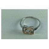 Size 6.5 Sterling silver CZ ring