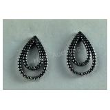 Sterling silver Bali earrings