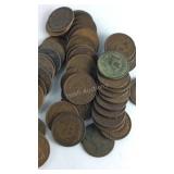 50 Misc Dates Indian Head Pennies