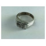 .925 Sterling Gents Ring Size 9