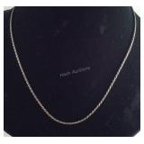 .925 Sterling 20" Rope Chain Necklace