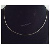.925 Sterling 18" Smooth Necklace Great for