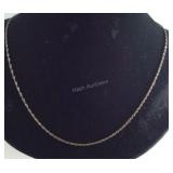 .925 Sterling 24" Twist Style Necklace