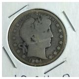 1904 O Barber Half Dollar
