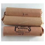 3 Rolls Wheat Pennies