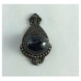 925 Sterling Faux Star sapphire Pendant/Charm