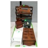 Wooden ware - spice drawer cabinet, recipe boxes,