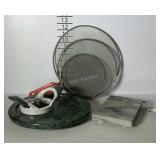Kitchen ware - marble cheese slicer & lazy susan,