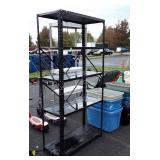 Metal 5 shelf storage shelf, measures 36in wide